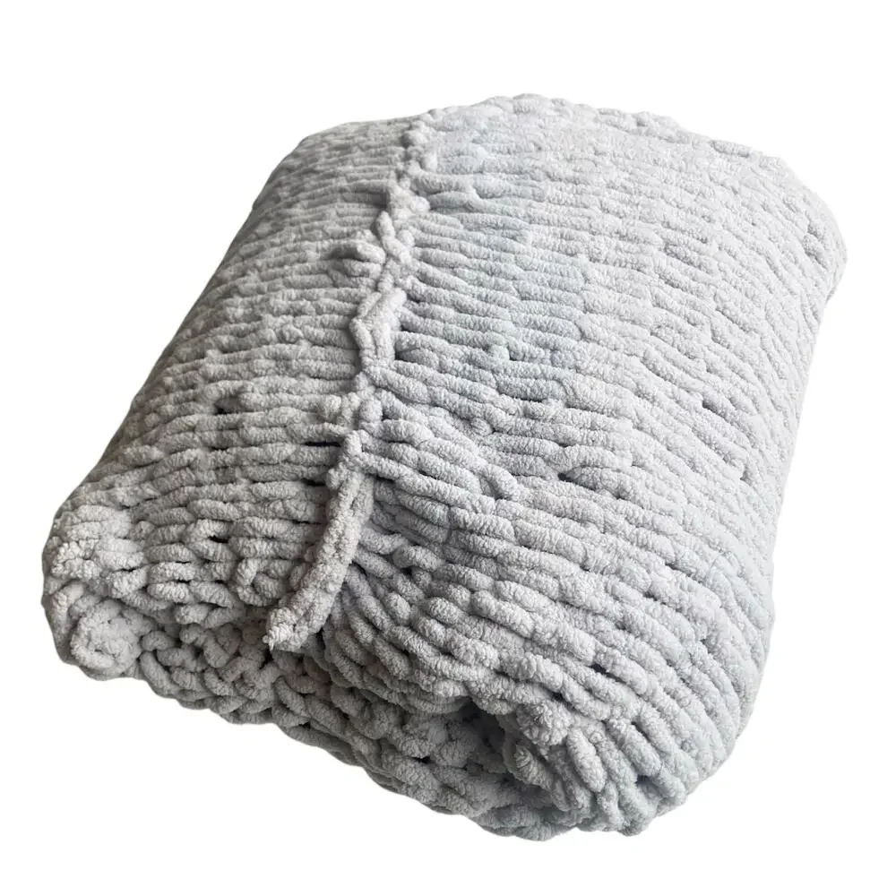 Handmade gray chunky